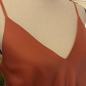 NWT Sleeveless Tie Waist Slip Dress Midi-Maxi